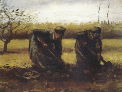 Two Peasant Women Digging Potatos (nn04)